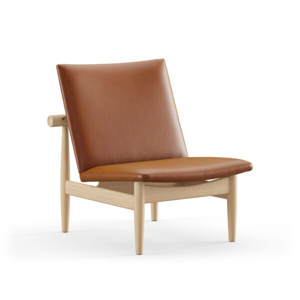 Japan Chair, Oak, Leather Group 2, Nevada NV2488S Cognac