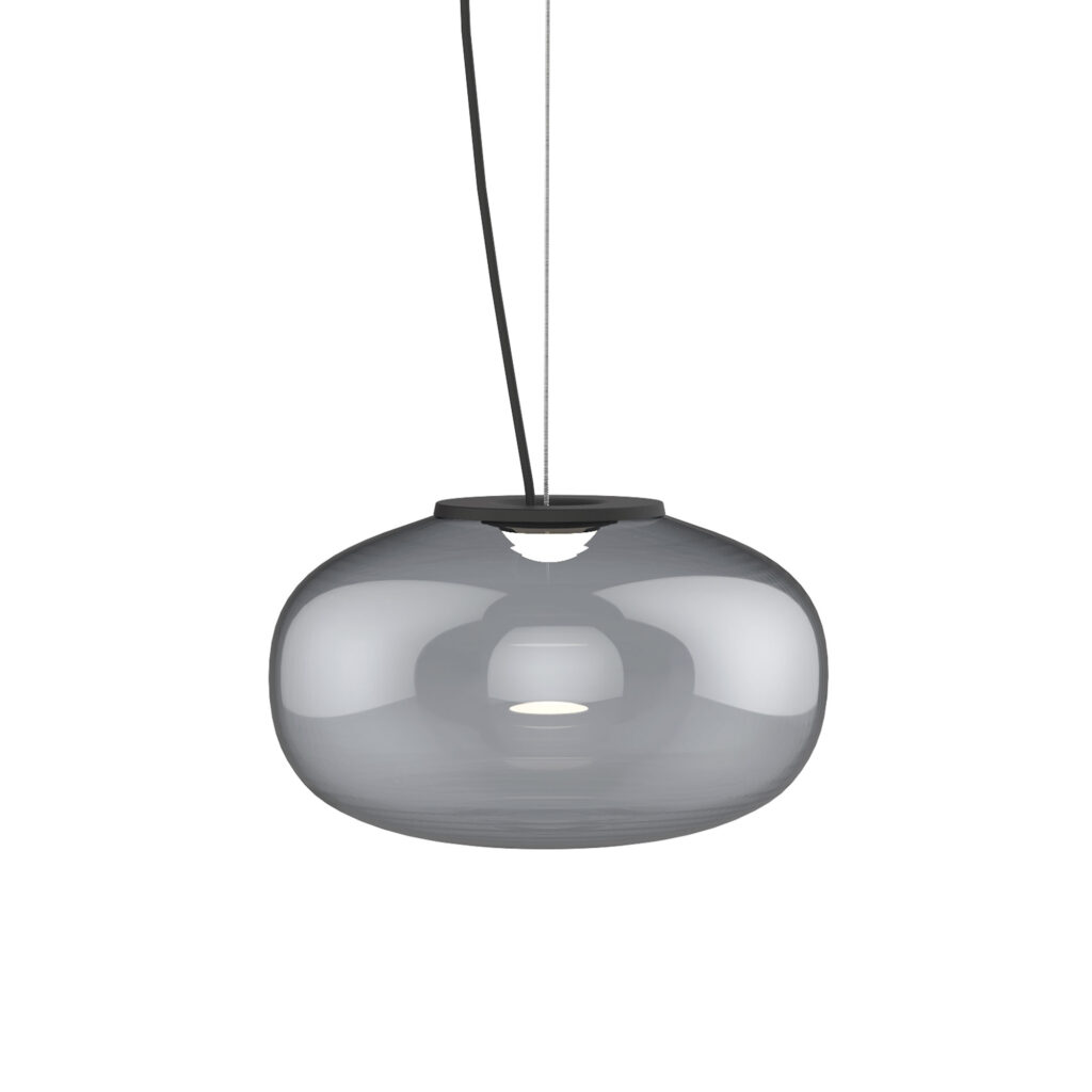 Karl-Johan Pendant Lamp Small Smoked Glass