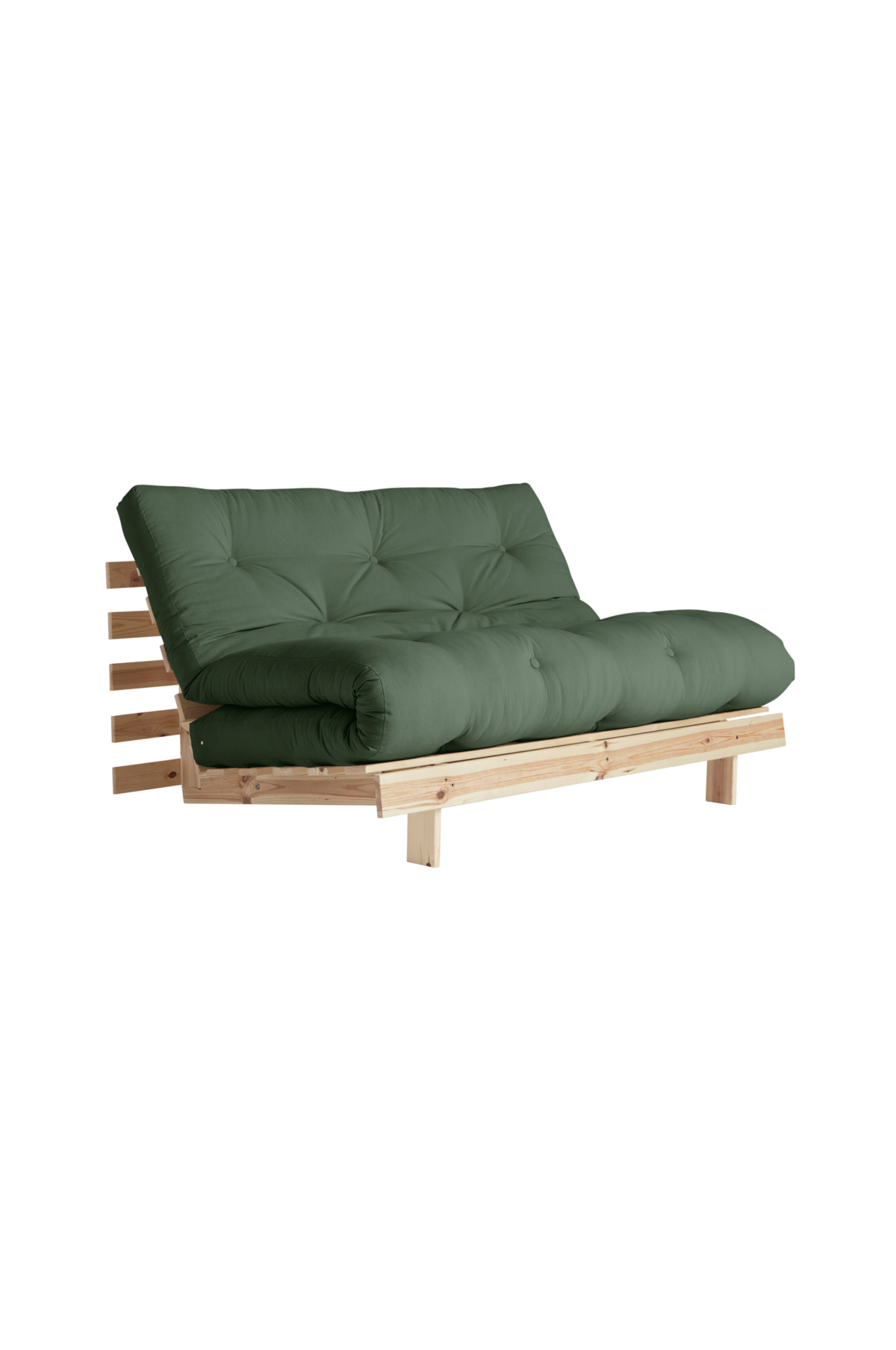 Karup Design - Bäddsoffa Roots 140 Rå Bas - Grön