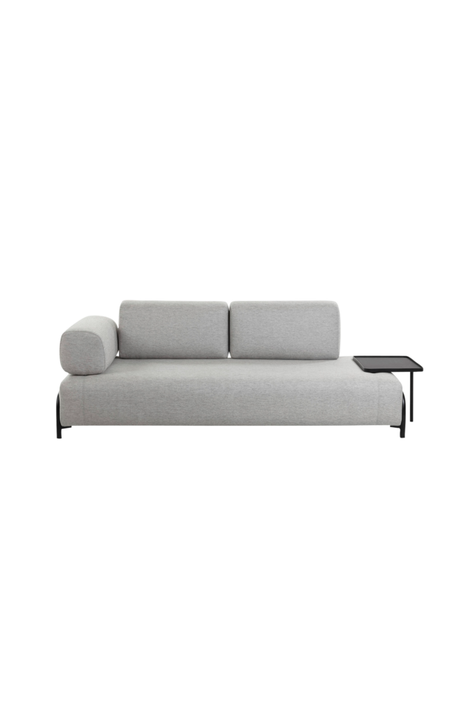 Kave Home - COMPO soffa 3-sits - Grå