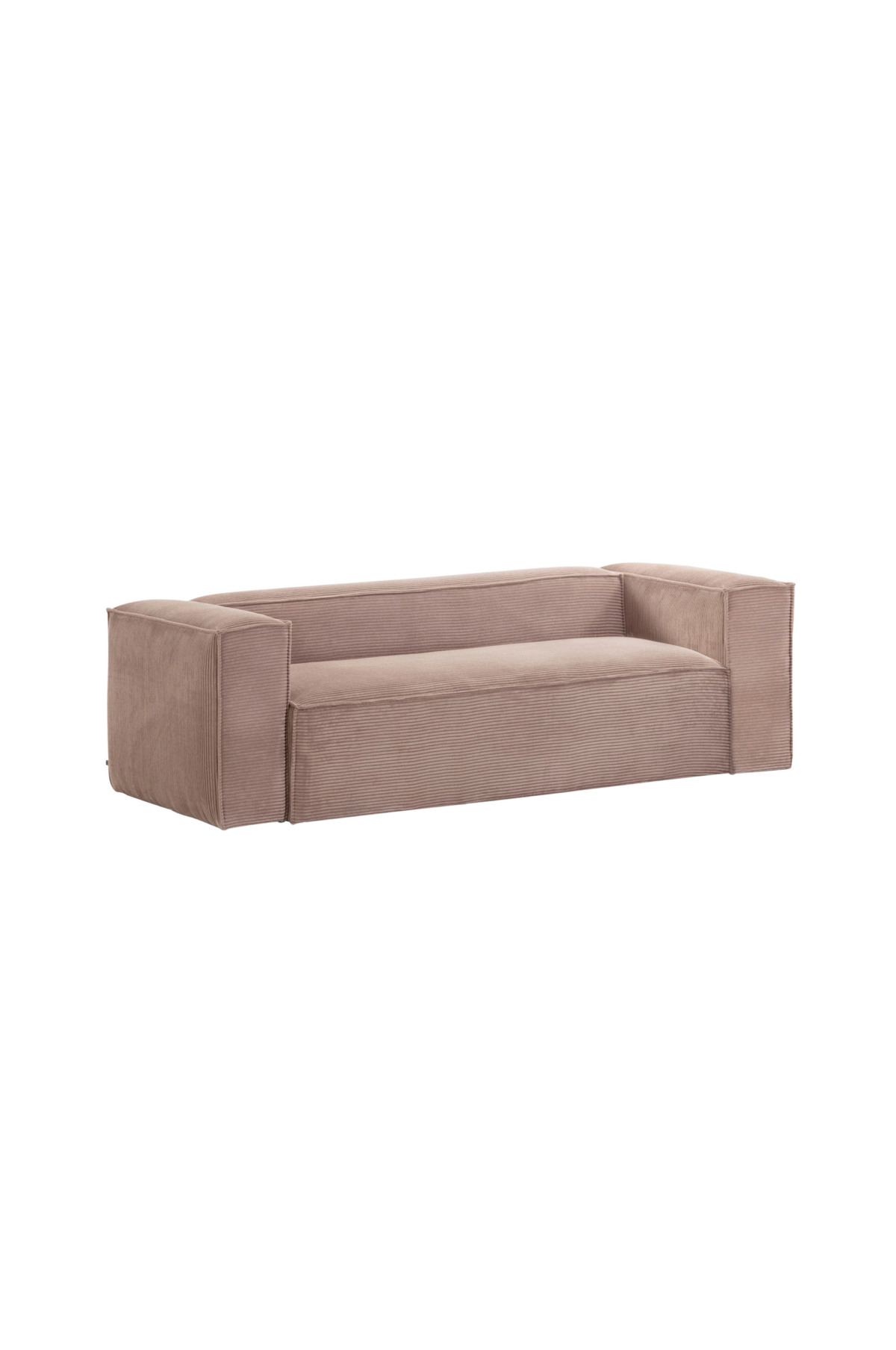 Kave Home - Soffa, Blok 3-sits 240 cm - Rosa