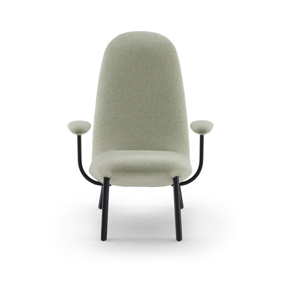 Leafo Armchair With Armrest, Fabric Cat T2 Etoile 09