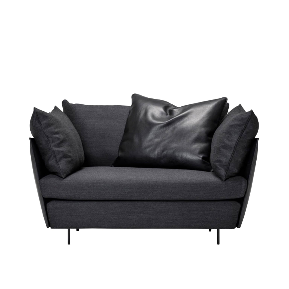 Light Field LF 1804 1-Seater Sofa, Fabric Cushion, Outer Shell Black T