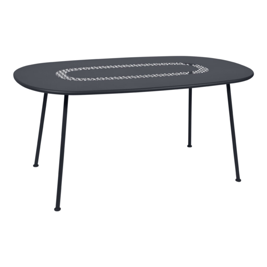 Lorette Oval Table 160x90 cm Anthracite 47