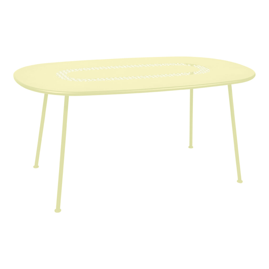 Lorette Oval Table 160x90 cm Frosted Lemon A6