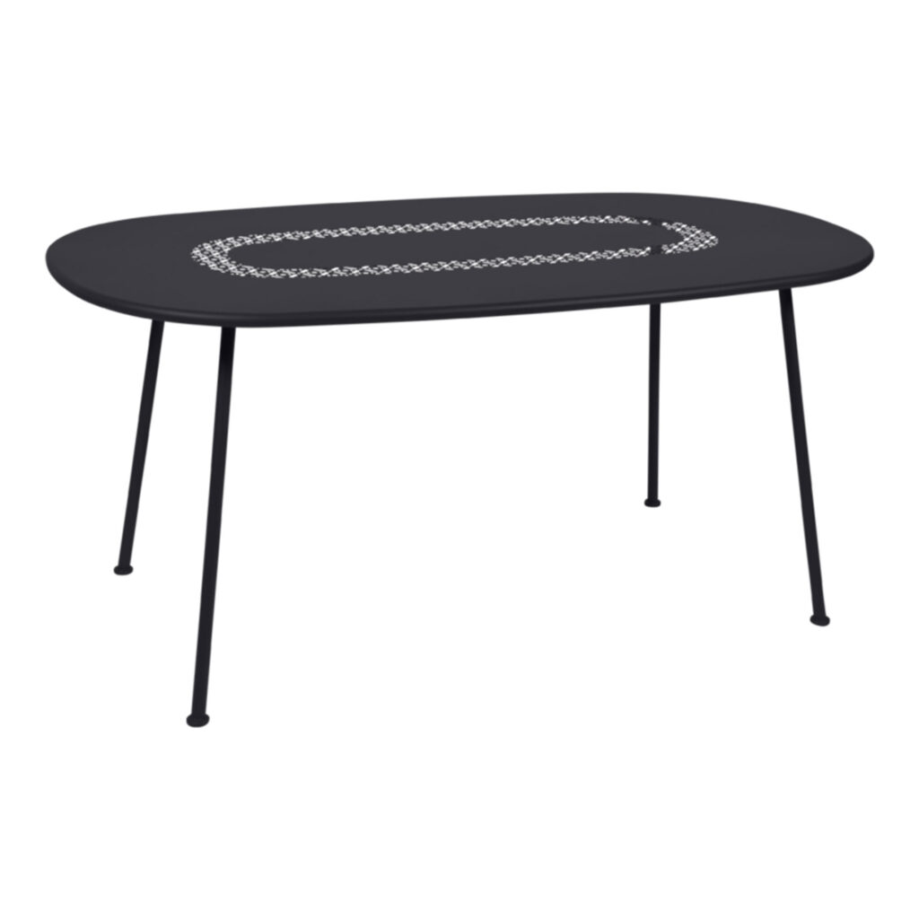 Lorette Oval Table 160x90 cm Liquorice 42