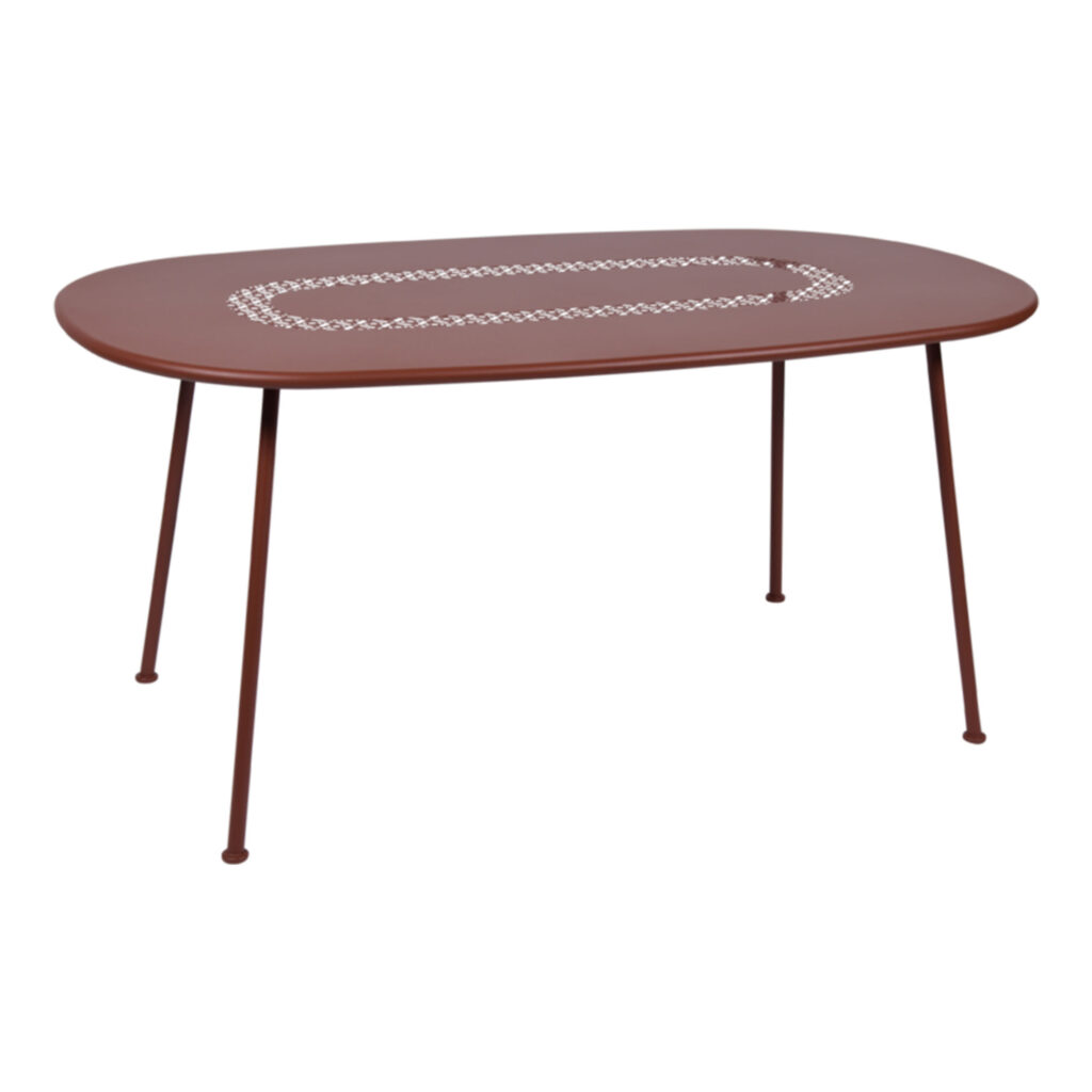 Lorette Oval Table 160x90 cm Red Ochre 20