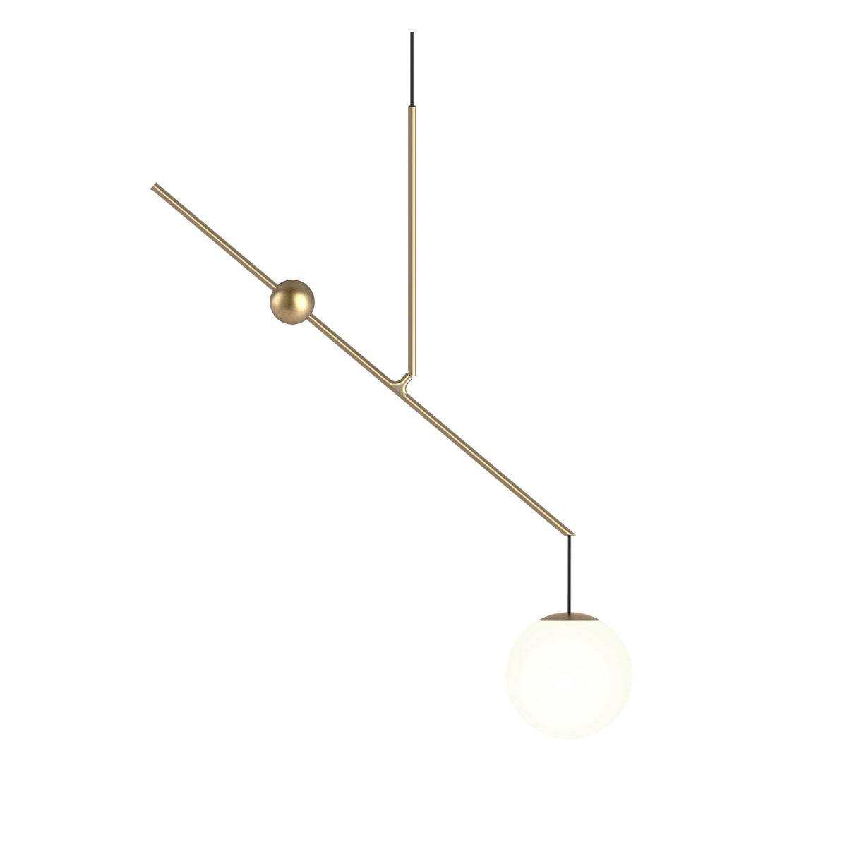 MALAMATA SUSP ø22 CM / BRUSHED BRASS