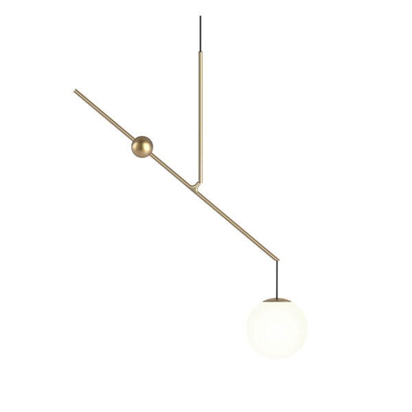 MALAMATA SUSP ø22 CM / BRUSHED BRASS