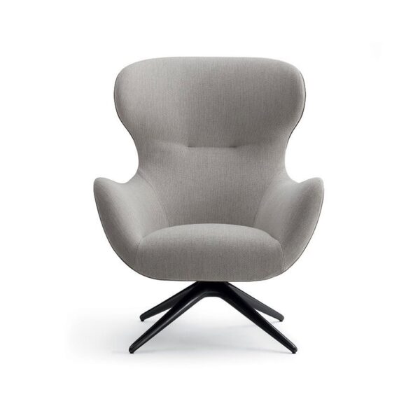 Mad Joker Armchair Black Elm Base, Upholstery In & Out Structure E