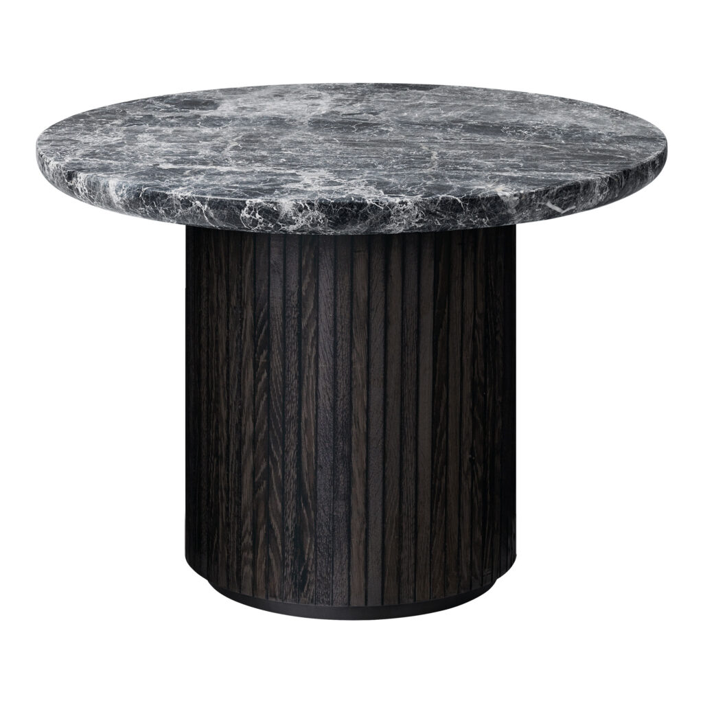 Moon Coffee Table Marble Top 60 cm Grey Emperador Marble