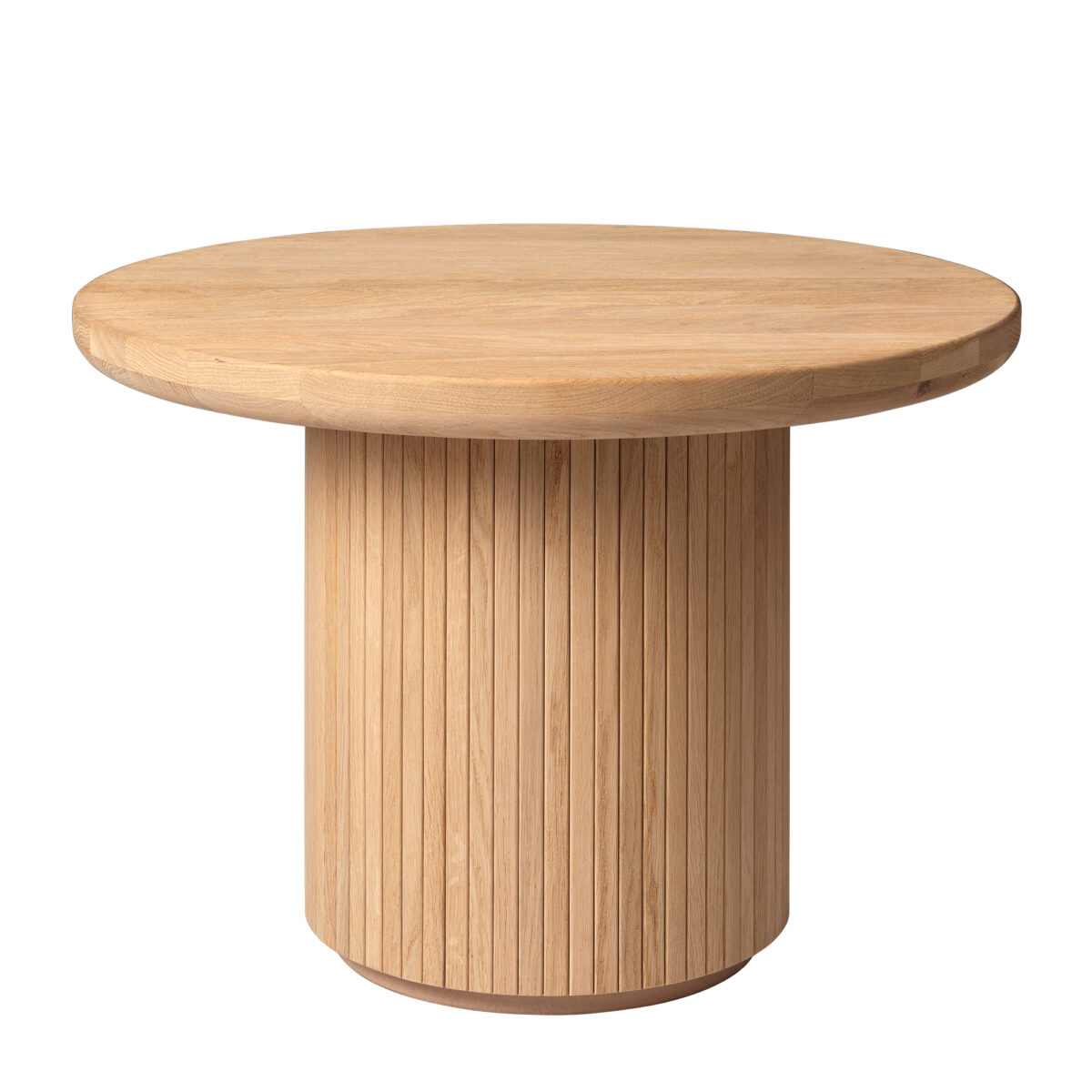 Moon Coffee Table Wood Top 60 cm Solid Oak Oiled