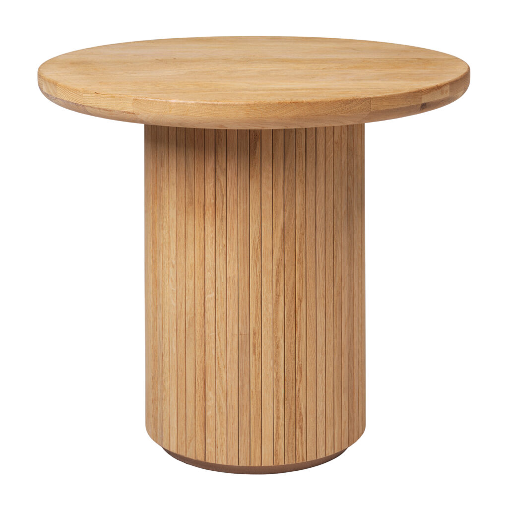 Moon Lounge Table Wood Top 60 cm Solid Oak Oiled
