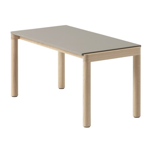 Muuto Couple 1 Plain soffbord 40x84x40 cm Taupe-oak