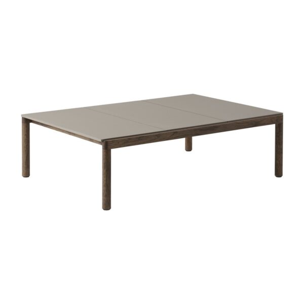 Muuto Couple 3 Plain soffbord 120x84x35 cm Taupe-dark oiled oak