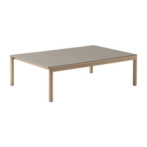 Muuto Couple 3 Plain soffbord 120x84x35 cm Taupe-oak