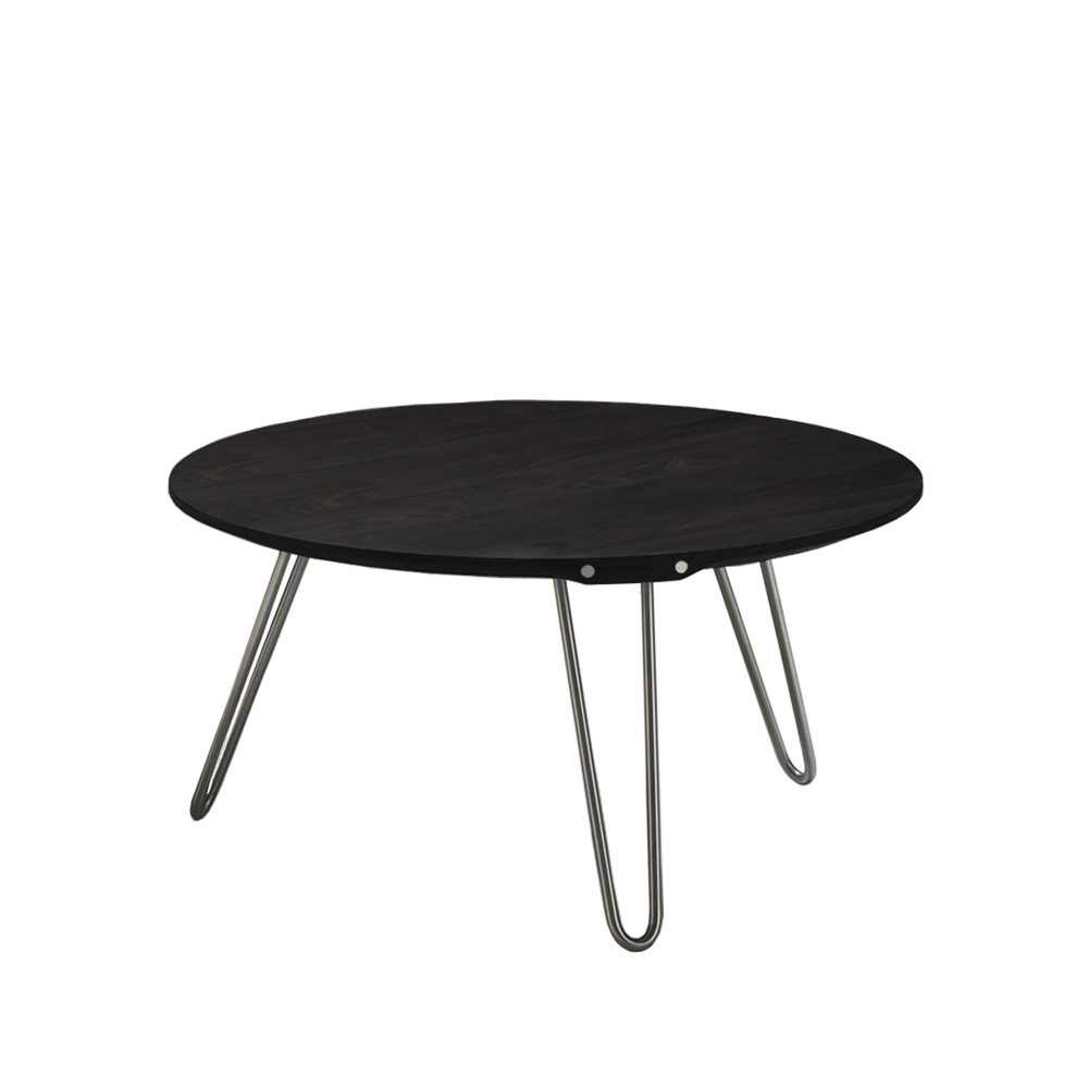 Naver Collection AK 1810 soffbord ask svartbets, högt, ben rostfritt stål