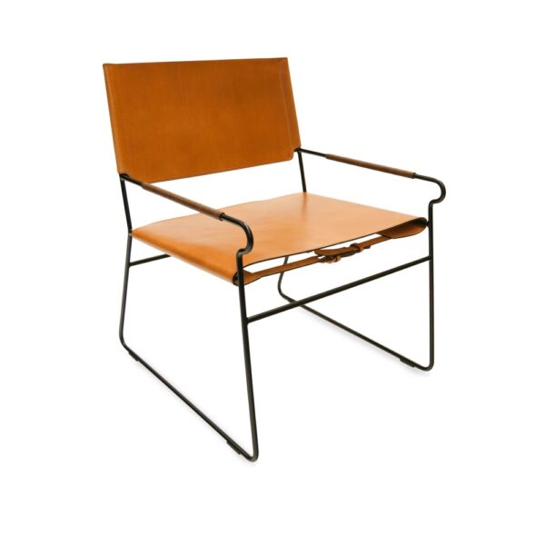 Next Rest, Black Steel Frame, Leather: Hazelnut