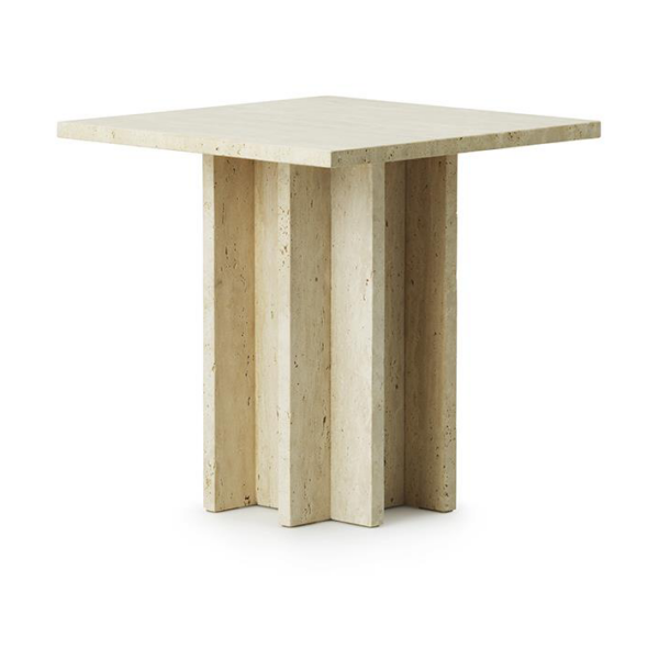 Normann Copenhagen Edge soffbord small Travertine