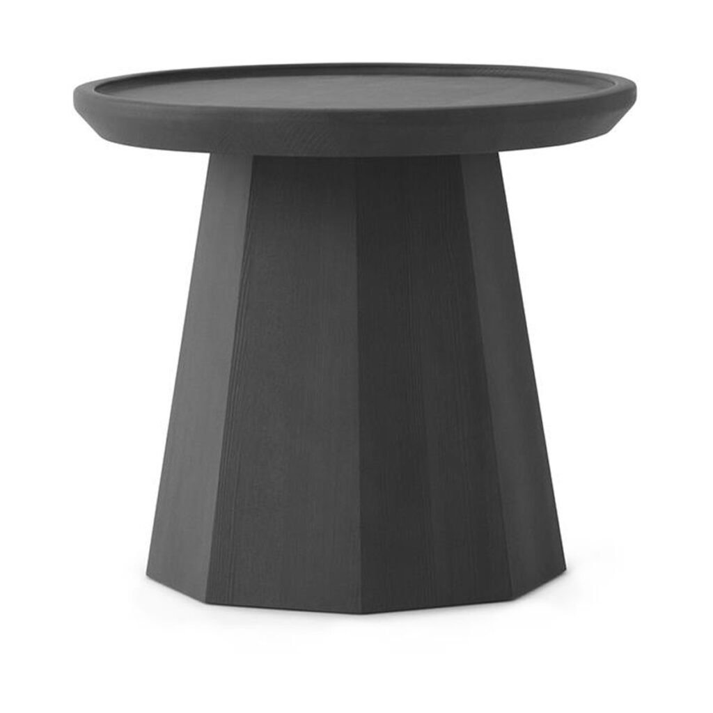Normann Copenhagen Pine table small sidobord Ø45 cm H:40,6 cm Dark Grey