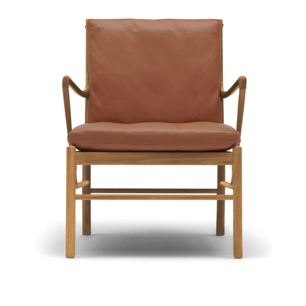 OW149 - Colonial Chair, Oljad Ek, Lädergrupp B Thor - 307