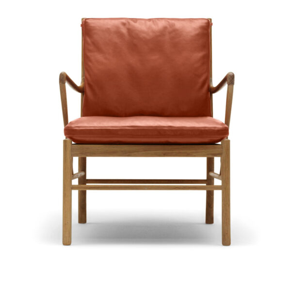 OW149 - Colonial Chair, Oljad Ek, Lädergrupp C Sif - 92