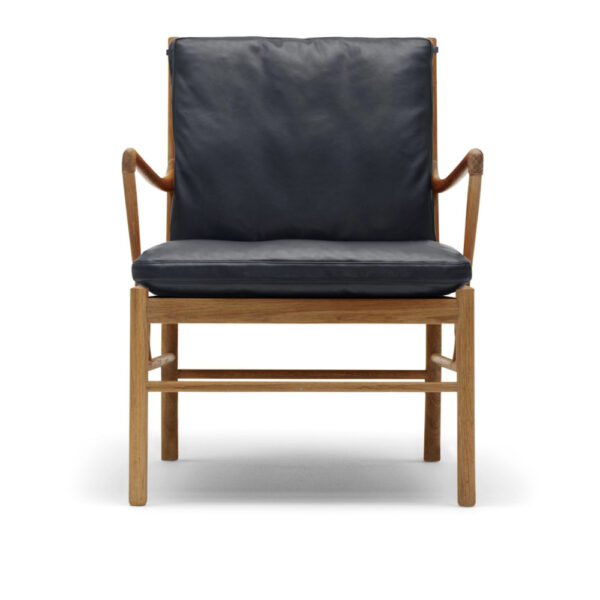 OW149 - Colonial Chair, Oljad Ek, Lädergrupp C Sif - 98