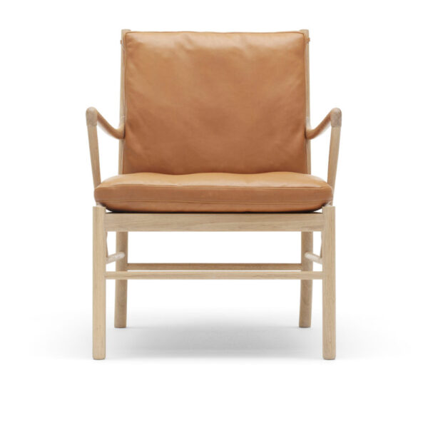 OW149 - Colonial Chair, Tvålad Ek, Lädergrupp C Sif - 95