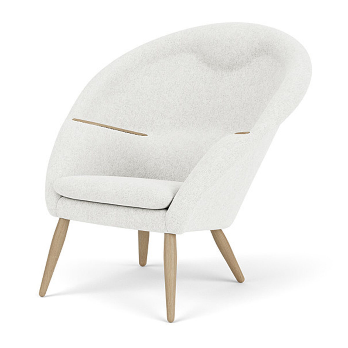 Oda Lounge Chair Natural Oak / Hallingdal 0110