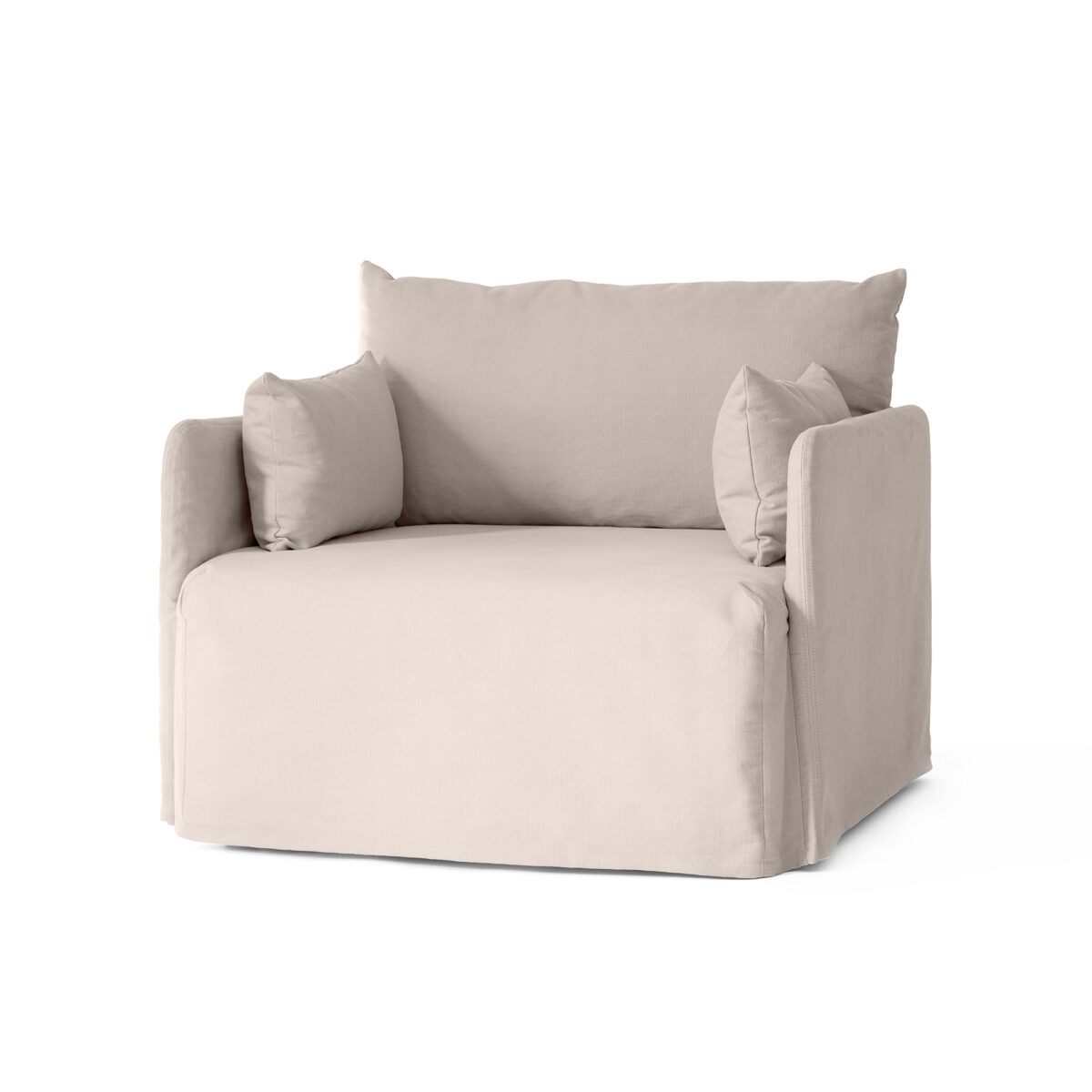 Offset Loose Cover 1-Seater Oat