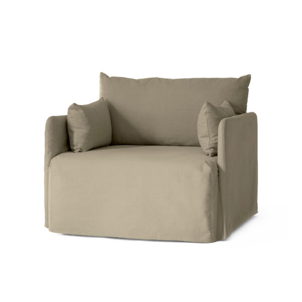 Offset Loose Cover 1-Seater Poppy Seed