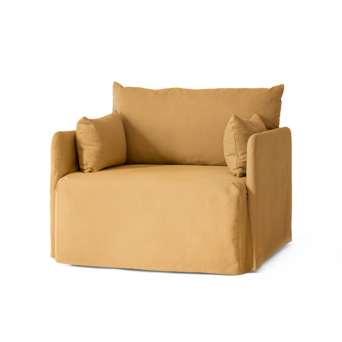 Offset Loose Cover 1-Seater Wheat