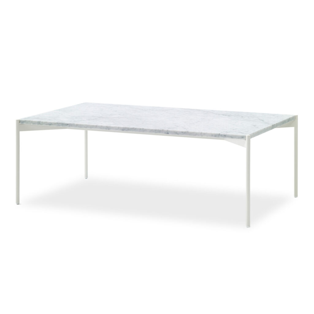 Plateau Table Rektangulärt White Carrara