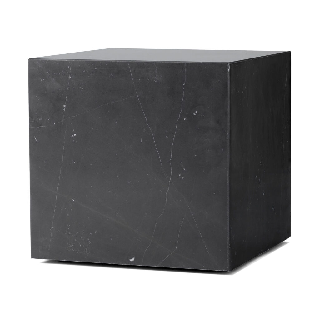 Plinth Cubic Black Marble
