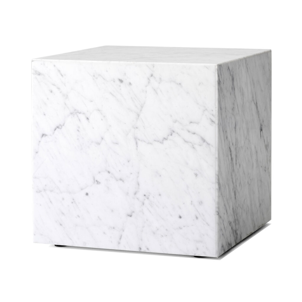 Plinth Cubic White Marble