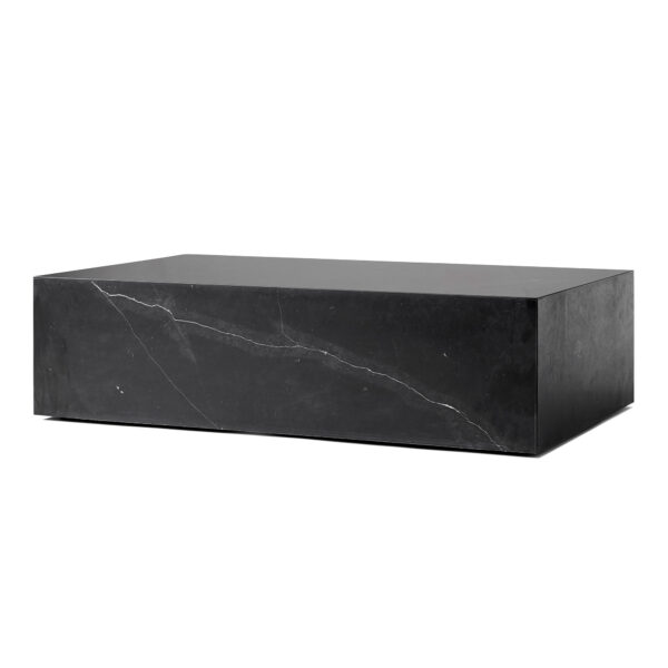 Plinth Low Black Marble