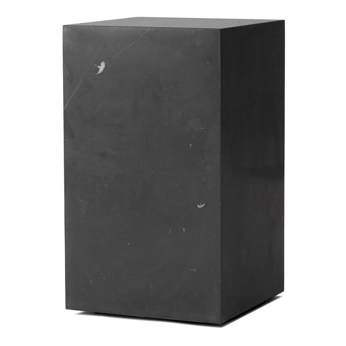 Plinth Tall Black Marble