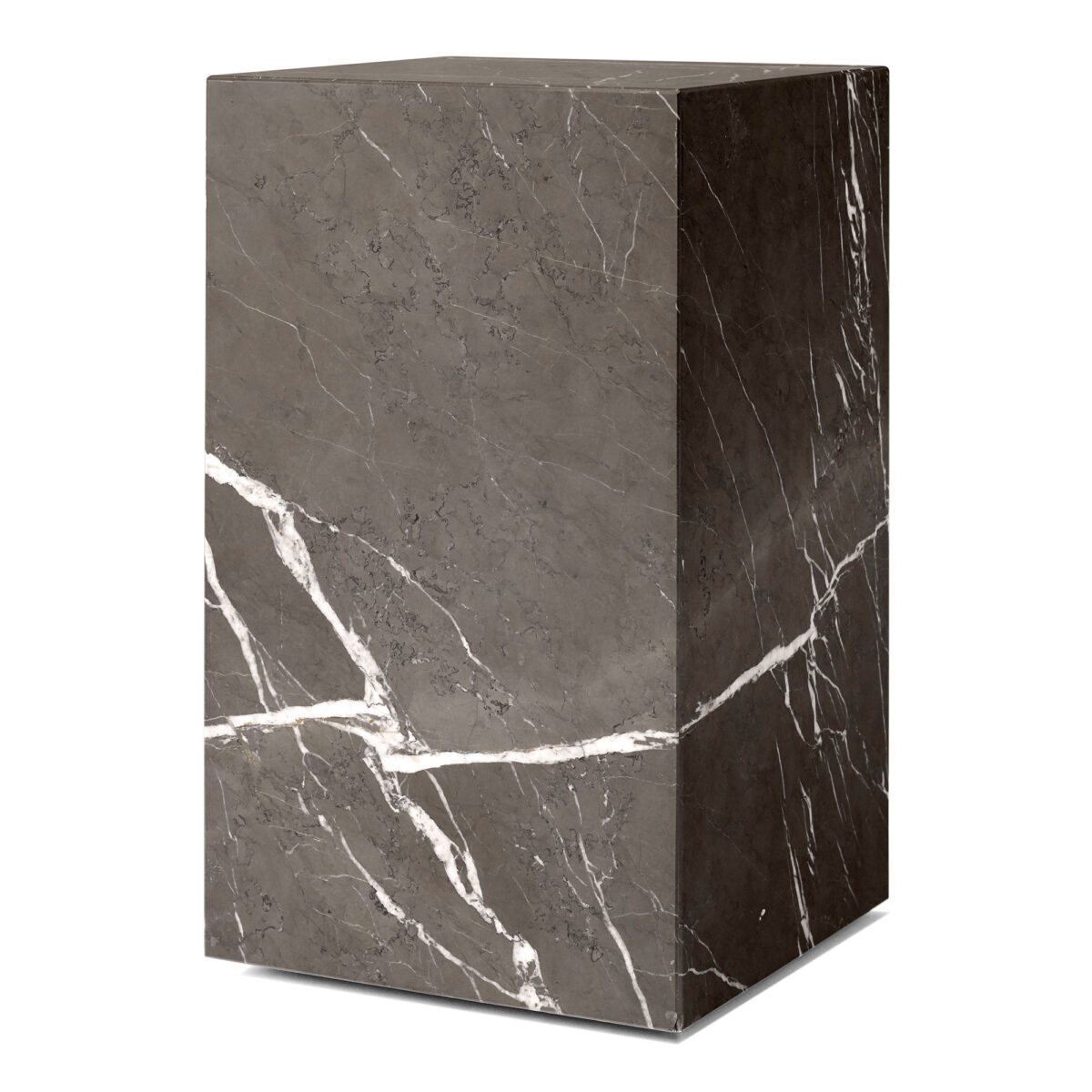 Plinth Tall Grey Kendzo Marble