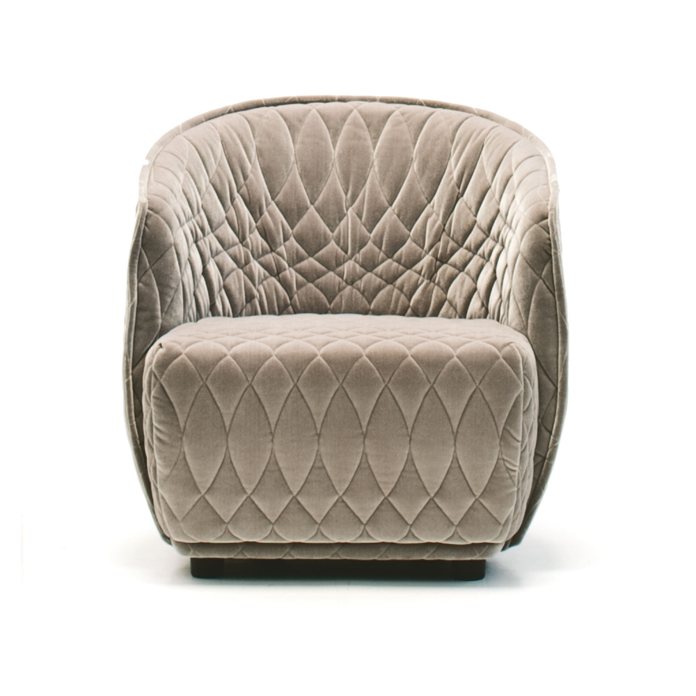 Redondo Small Armchair,Fabric Cat. Q Roxana A8866 Dark Grey