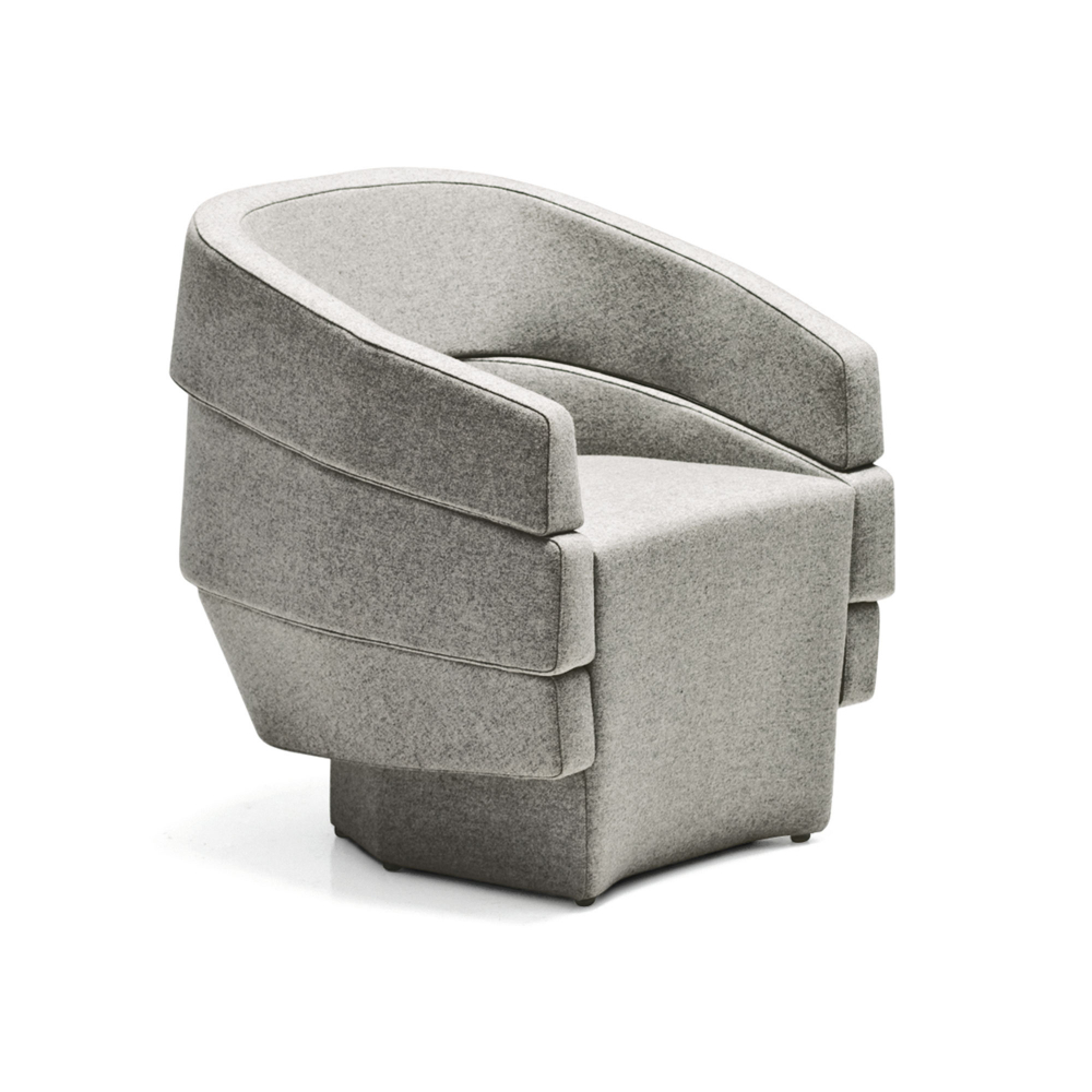 Rift Small Armchair,Fabric Cat. S Orsetto A8844 Naturale