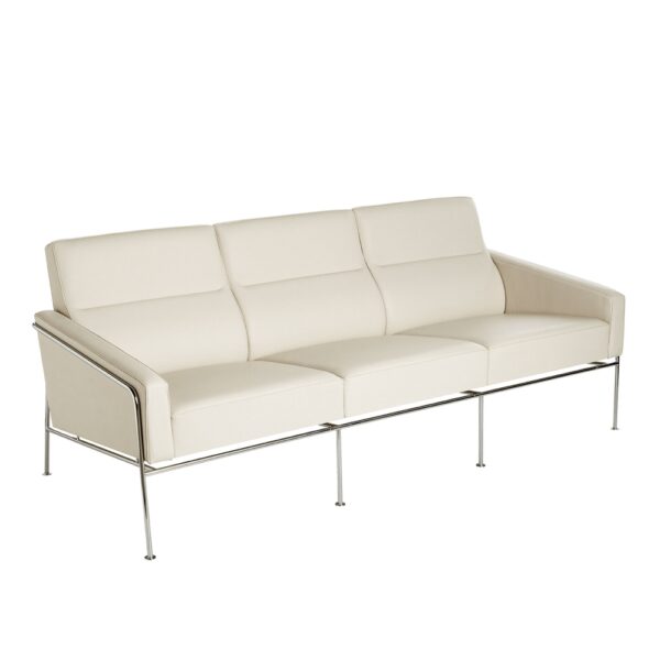 Serie 3300 3-sits soffa, Läder, Essential Black