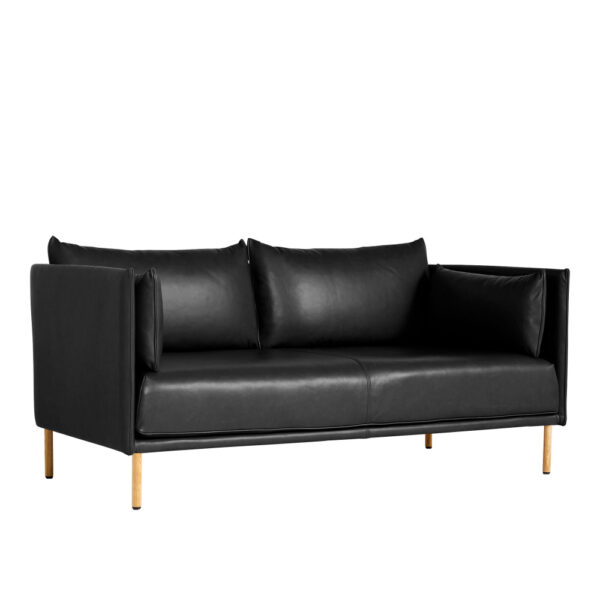 Silhouette 2 Seater - Oiled Oak - Matching Piping - Cat.6 - Sense Blac