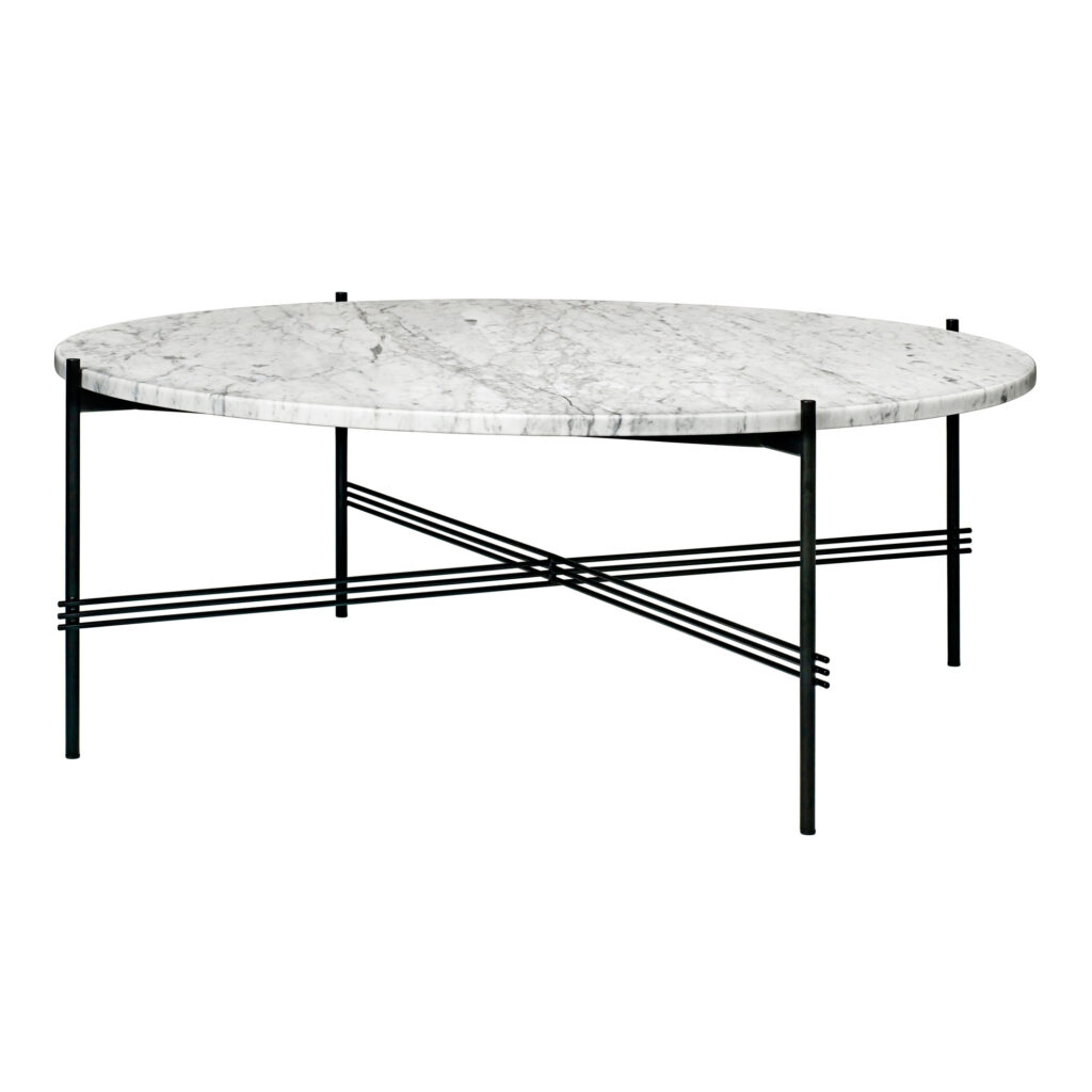 TS Coffee Table Ø105 cm Bianco Carrara