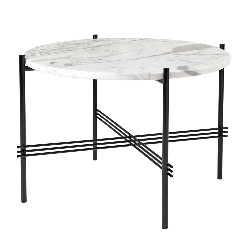 TS Coffee Table Ø55 cm Bianco Carrara