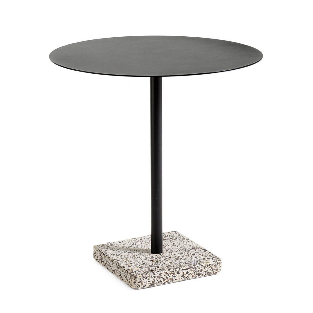 Terrazzo Table Charcoal/Grey Round
