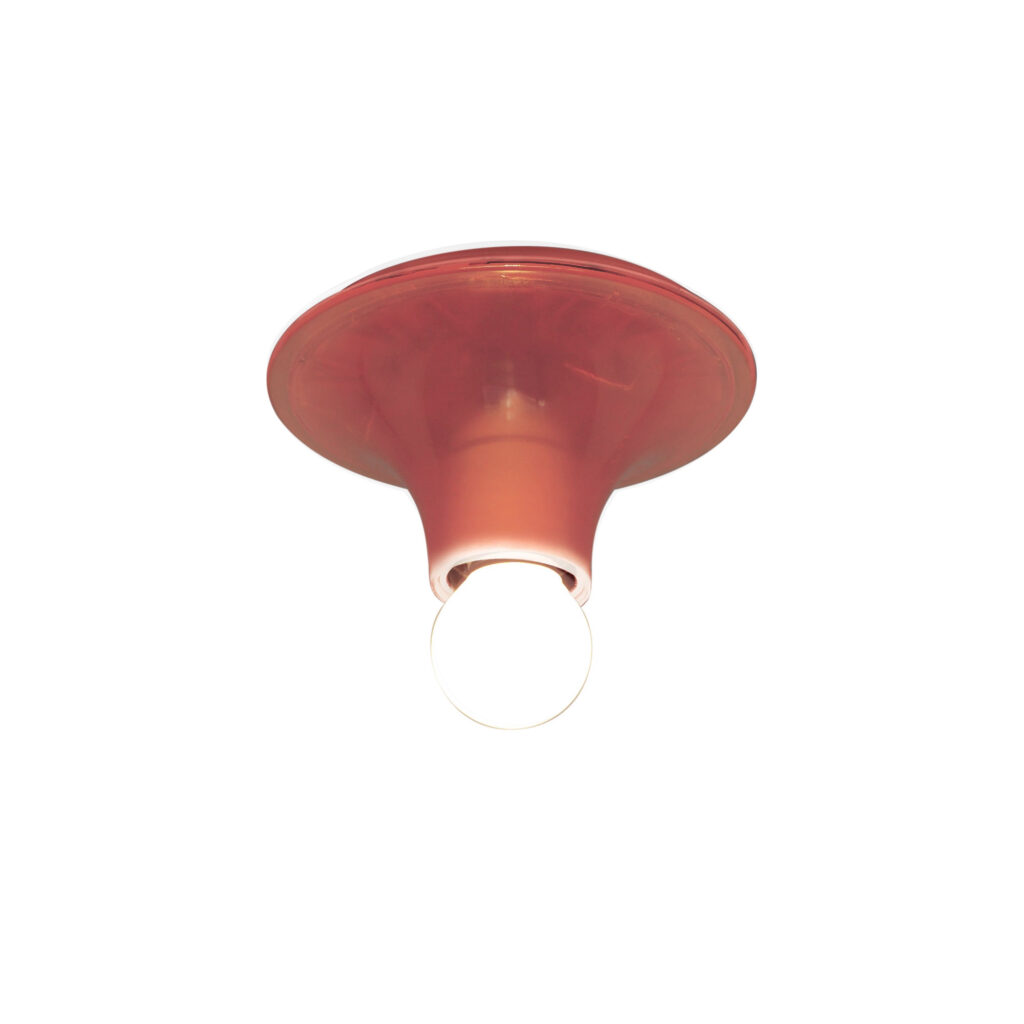 Teti Wall/Ceiling Lamp Transparent Orange