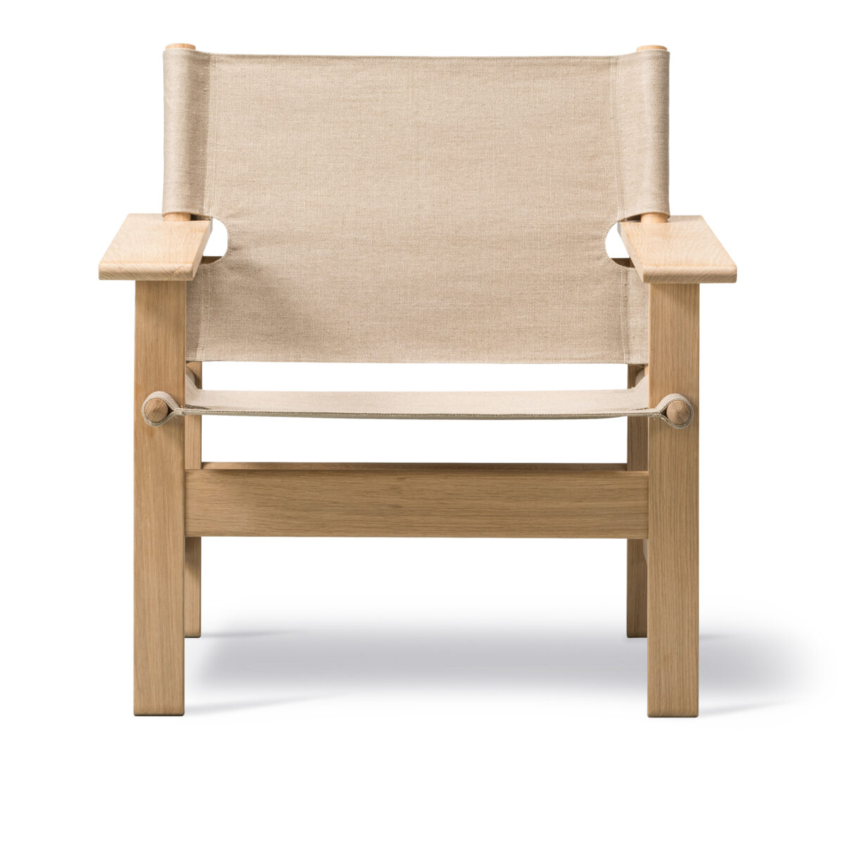 The Canvas Chair, Oiled oak, Natural canvas