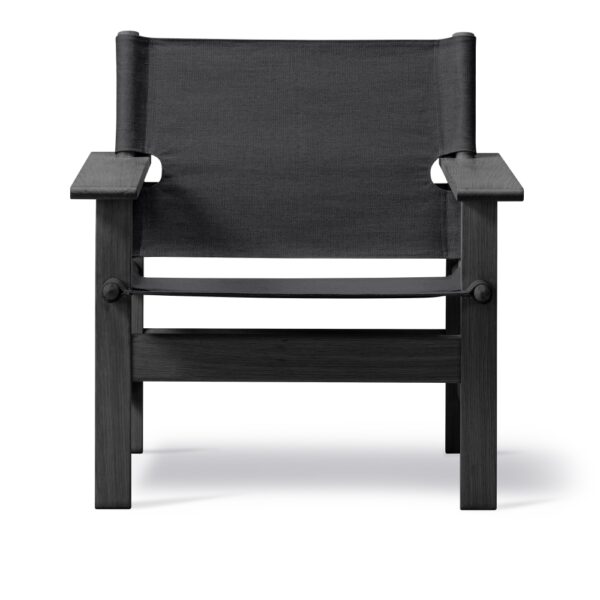 The Canvas Chair, Svartlackerad ask, Svart canvas