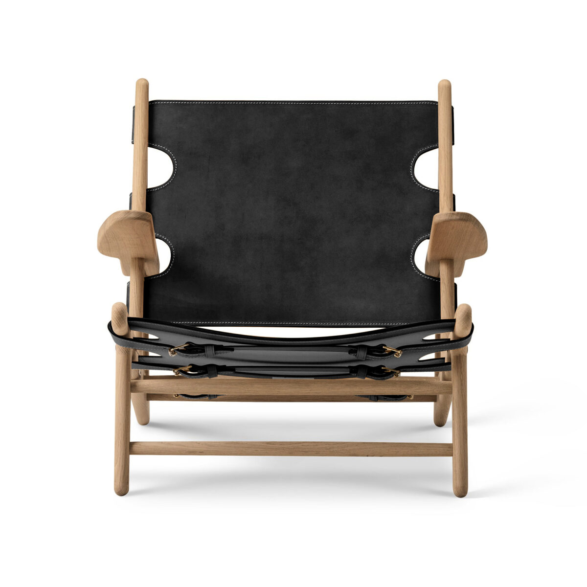 The Hunting Chair, Oak oiled, Black leather