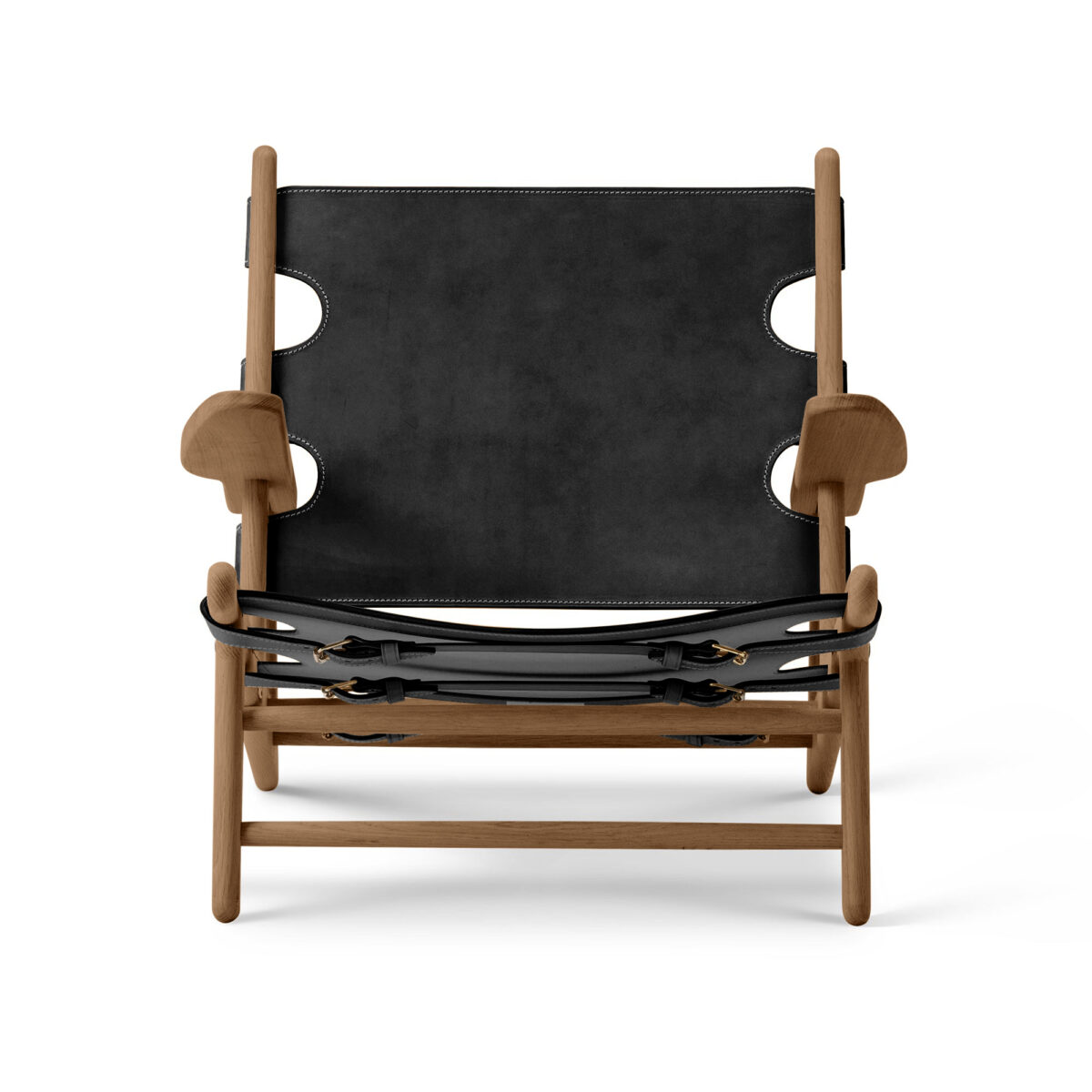 The Hunting Chair, Smoked Oak, Black Leather